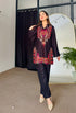 Black Winter Woollen Kurta Set